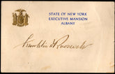 US Autograph - Franklin D. Roosevelt as Governor of NY
