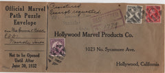 US Iowa, Waverly 466, 632 and 718 on Fancy Cancel Cover, Oval Divided by Geometric Shapes