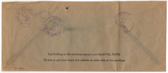 US Iowa, Waverly 466, 632 and 718 on Fancy Cancel Cover, Oval Divided by Geometric Shapes