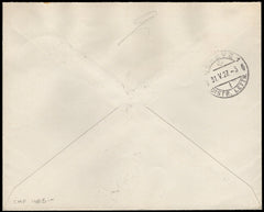 Switzerland 1927 Registered Airmail Cover with Zumstein S26 Interspace Pair
