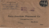 US Tennessee, Nashville 697 on Registered Fancy Cancel Cover, Oval with Geometric Shapes