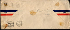 US 1929 1st Flight from Seattle Signed by 5 Hindenburg Crew Members