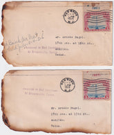 US 1929 Atlanta Plane Crash Covers with C11 PNS and P. O. Letter