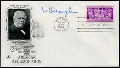 US 1953 #1022  FDC Signed by William O. Douglas, Supreme Court Justice