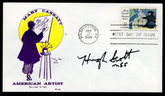 US 1966 #1322 Mary Cassatt FDC Signed by Hugh Scott, US Senator  from PA