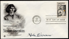 US 1973 #1488  Nicolaus Copernicus FDC Signed by The Designer of The Issue, Alvin Eisenman