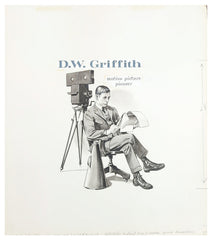 US Artmaster Scott 1555 1975 D.W. Griffith, Cinema Cachet Artwork