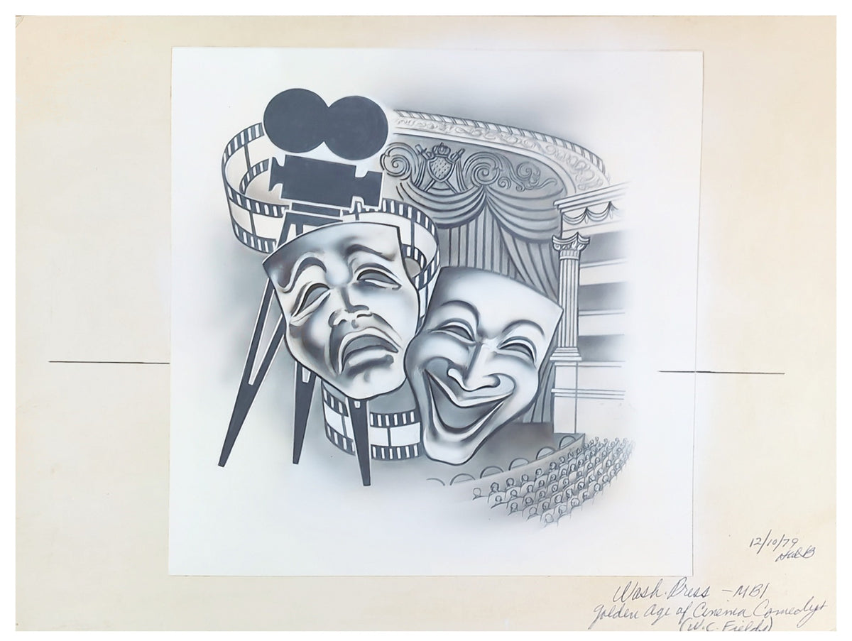 US Art Craft Scott 1803 1980 Performing Arts - W. C. Fields Artwork