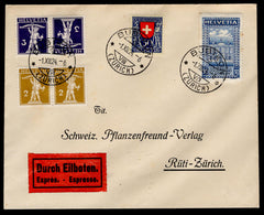 Switzerland 1924 #B32 FDC with #205  & Zumstein K5-6 Added