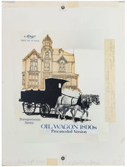 US Artmaster Scott 2130  1985 Transportation Series -Oil Wagon Artwork