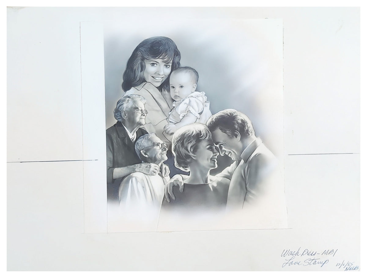 US Art Craft Scott 2143 1985 Love - Artwork