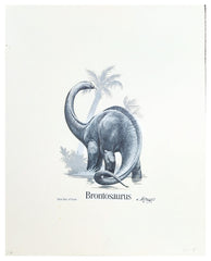 US Artmaster Scott 2425 1989 Prehistoric Animals Dinosaurs- Brontosaurus Cachet Artwork