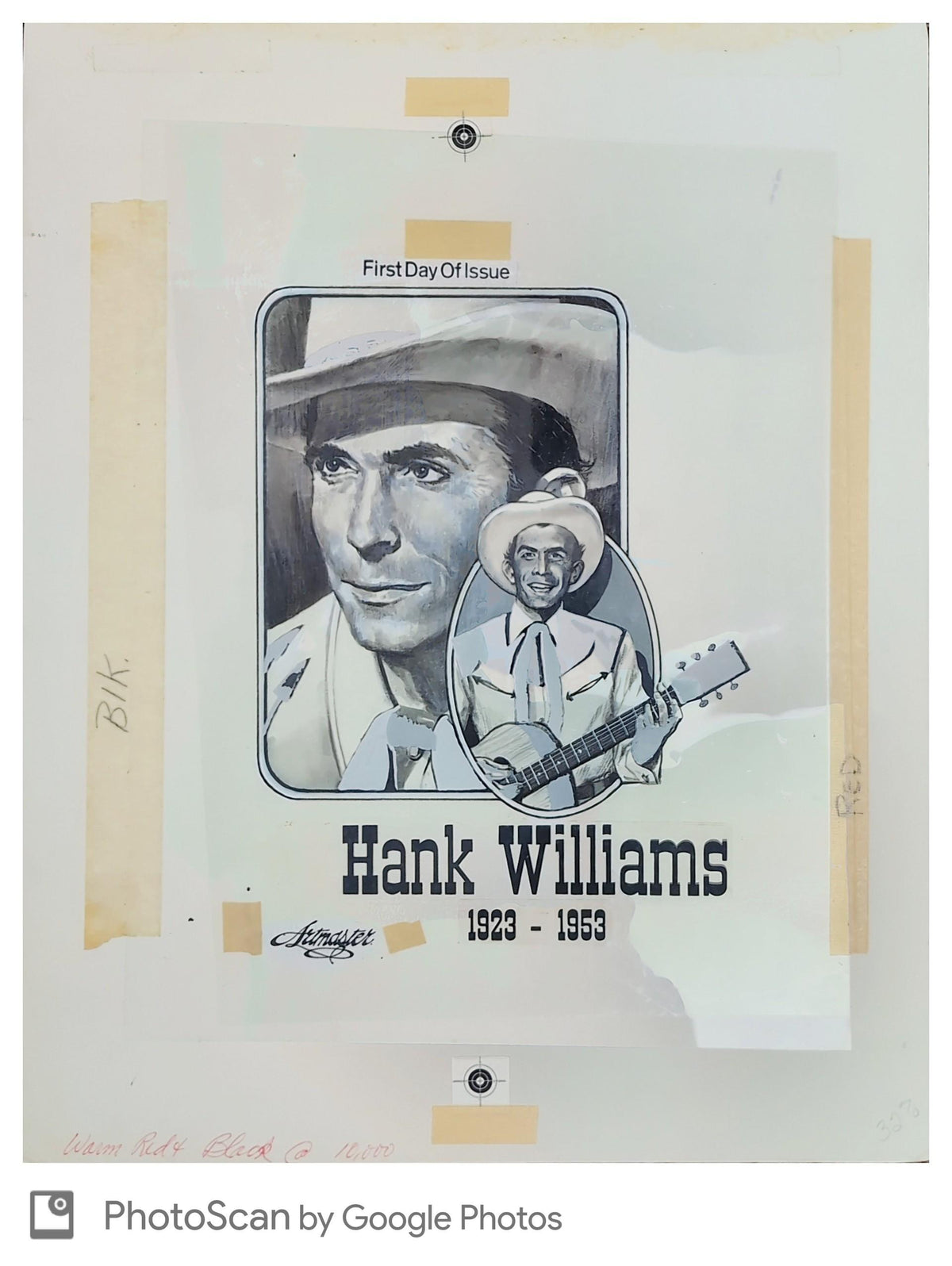 US Artmaster Scott 2723 1993  Hank Williams, Music - Artwork