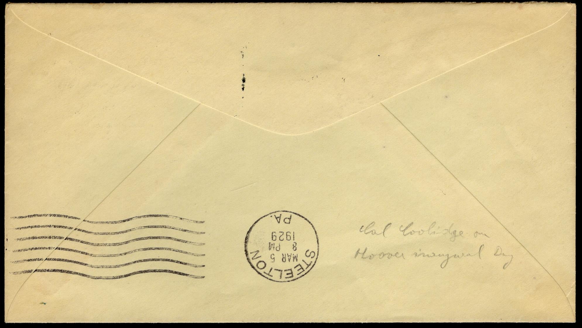 US 1929 #651 on Cover Autographed by President Calvin Coolidge