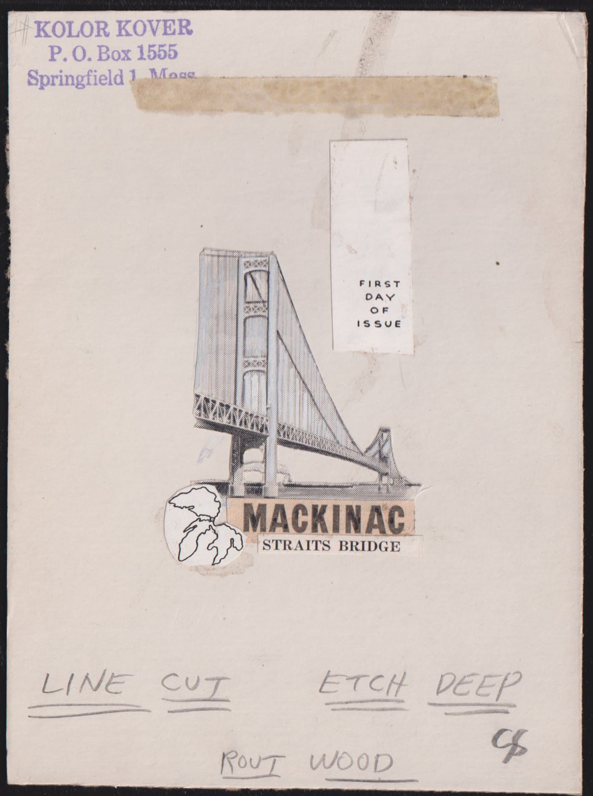 US Cachet /Stamp Artwork - Kolor Kover #1109