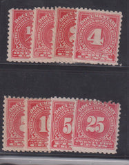 US Revenues #R195//204 Mint\Hinged AVE - F