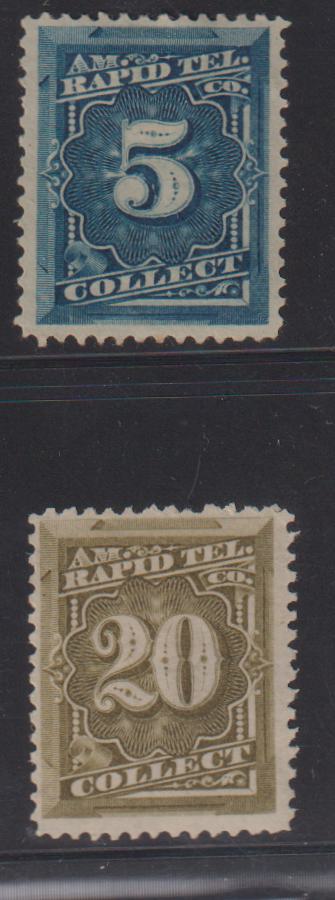 US Telegraph #1T10-12 Mint\Hinged F - VF