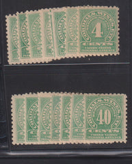 US Revenues #RE1-14 Mint\LH F - VF