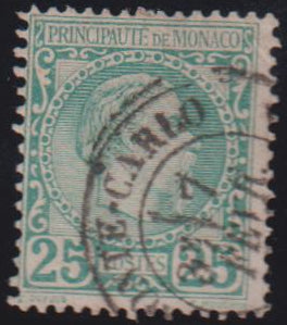 Countries A - M - Monaco #6 Used AVE - F
