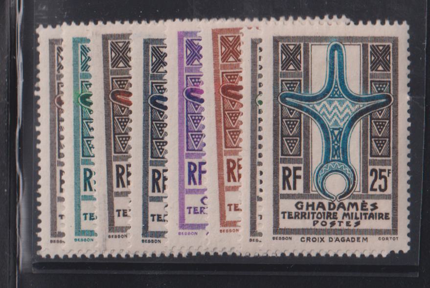 Italy and Italian Area - Libya-Ghademes #3N1-8 Mint\LH VF