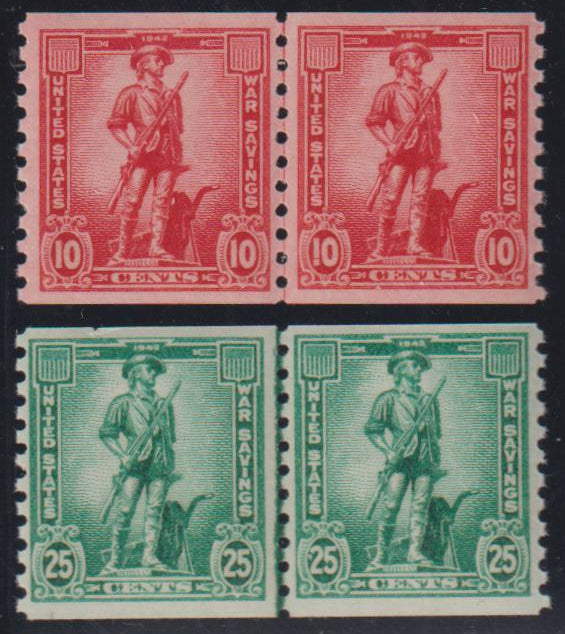 US Savings Stamps #WS12-13 Mint\NH VF