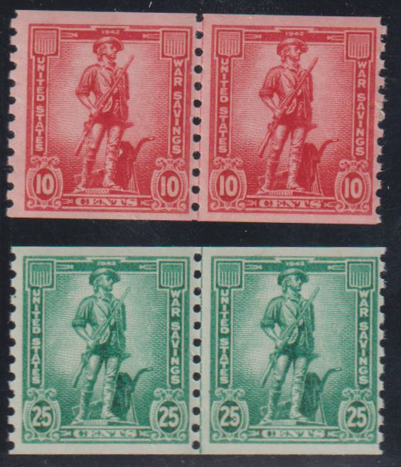 US Savings Stamps #WS12-13 Mint\NH F - VF