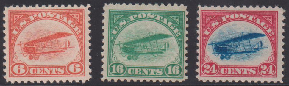 US Airmails #C1-3 Mint\NH F - VF