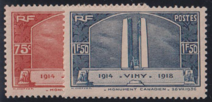 France #311-12 Mint\NH VF
