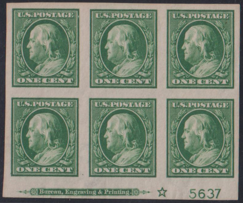 US Washington - Franklin #383 Mint\Hinged XF
