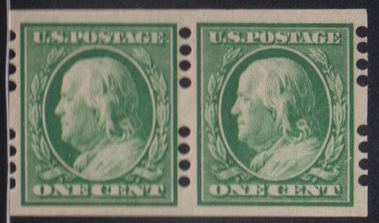 US Vending Machine Perforations #383FAR4B4 Mint VF