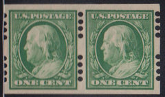 US Vending Machine Perforations #383FAR4B4 Mint VF