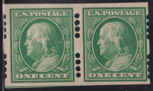 US Vending Machine Perforations #383FAR4B4 Used F - VF