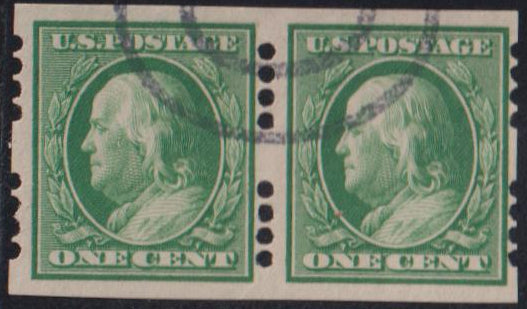 US Vending Machine Perforations #383FAR4B4 Mint\LH