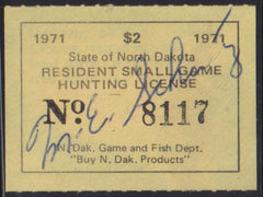 US Revenues - US North Dakota Small Game #9 Used