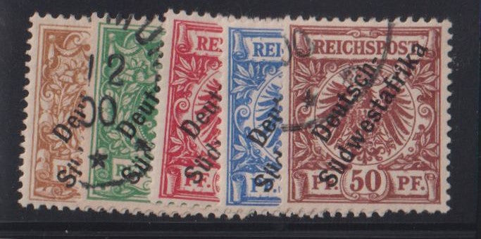 German Colonies - SW Africa #7b//12 Hinged F - VF