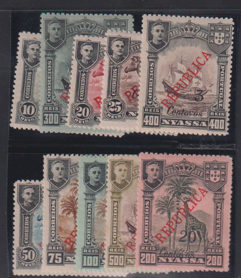 Countries - N- Z - Portugal - Nyassa #84-93 Mint\LH F - VF