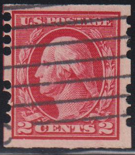 US Vending Machine Perforations #384 FAR 4B4 Used F - VF