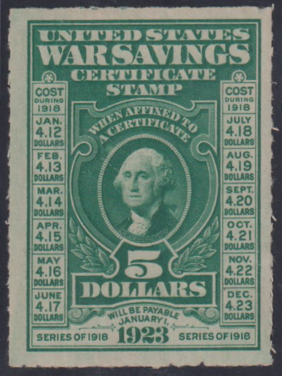 US Savings Stamps #WS3 Mint\LH VF