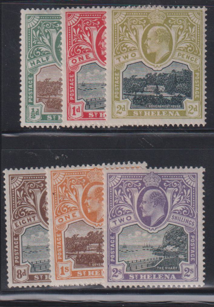 British Area N- Z - St Helena #50-5 Mint\LH F - VF