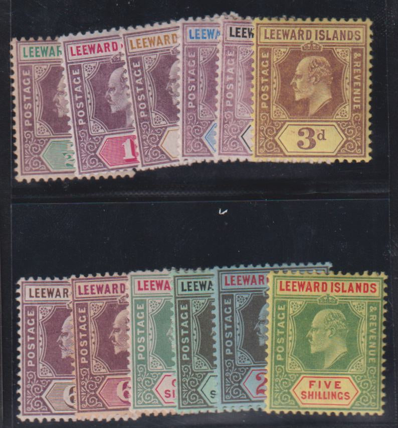 British Area A- M - Leeward Island #29-40 Mint\LH F - VF