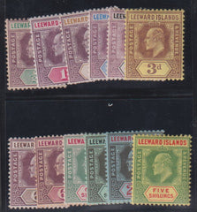 British Area A- M - Leeward Island #29-40 Mint\LH F - VF