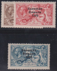 British Area A- M - Ireland #56-58 NH F - VF