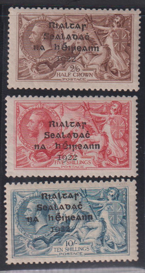 British Area A- M - Ireland #12-14 Mint\LH VF