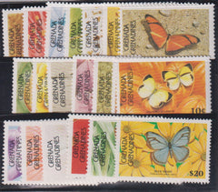 British Area A- M - Grenada Grenadines #662a-81a Mint\NH