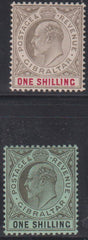 British Area A- M - Gibralter #57a-58 Mint\LH VF