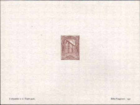 Argentina  361 1926 Artist Die Proof, Post Office