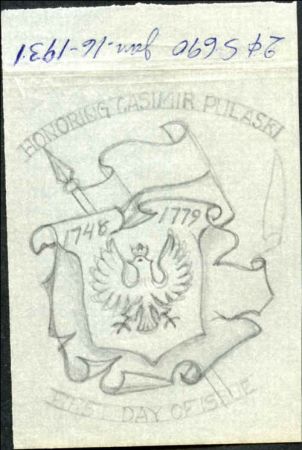 Ralph Dyer Artwork : Scott 690 General Casimir Pulaski