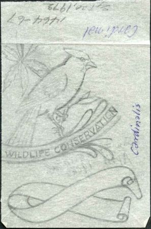 Ralph Dyer Artwork : Scott 1464-67, Wildlife Conservation, Cardinal, Ram, Bird