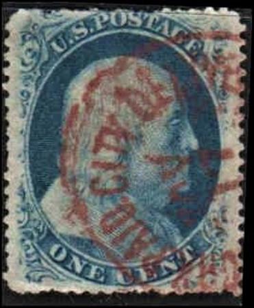 US 24 Early Classics Fancy Cancel Ave Used