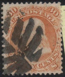 US 71 Early Classics Fine, Leaf Fancy Cancel